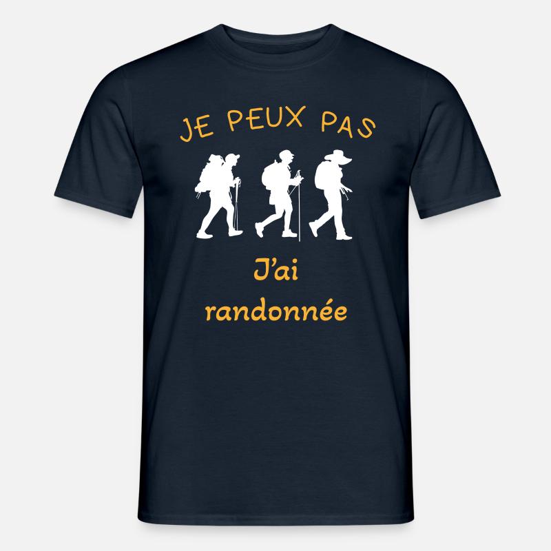 Wanderwanderer Geschenkidee - Männer T-Shirt - Navy