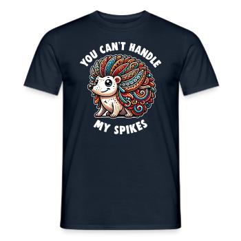 Süßer Igel Liebhaber Lustiger Igel Niedlicher Igel - Männer T-Shirt - Navy - Vorne - AI Model Male 178 light (178cm)