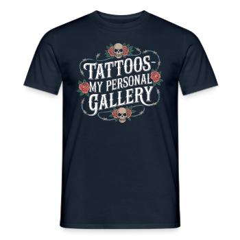 Tattoo Studio Tattoo Artist Tattoo Ideen - Männer T-Shirt - Navy - Vorne - AI Model Male 178 light (178cm)