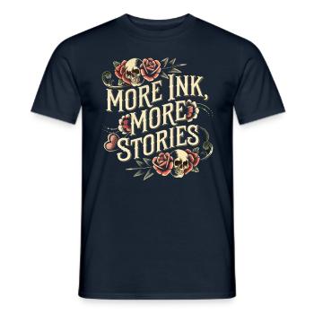 Tattoo Studio Tattoo Artist Tattoo Ideen - Männer T-Shirt - Navy - Vorne - AI Model Male 178 light (178cm)