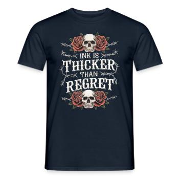 Tattoo Studio Tattoo Artist Tattoo Ideen - Männer T-Shirt - Navy - Vorne - AI Model Male 178 light (178cm)
