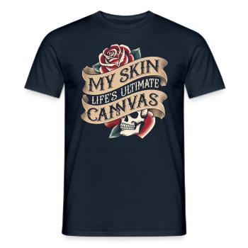 Tattoo Studio Tattoo Artist Tattoo Ideen - Männer T-Shirt - Navy - Vorne - AI Model Male 178 light (178cm)