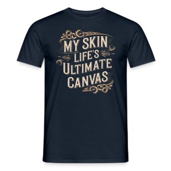 Tattoo Studio Tattoo Artist Tattoo Ideen - Männer T-Shirt - Navy - Vorne - AI Model Male 178 light (178cm)