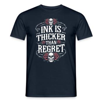 Tattoo Studio Tattoo Artist Tattoo Ideen - Männer T-Shirt - Navy - Vorne - AI Model Male 178 light (178cm)
