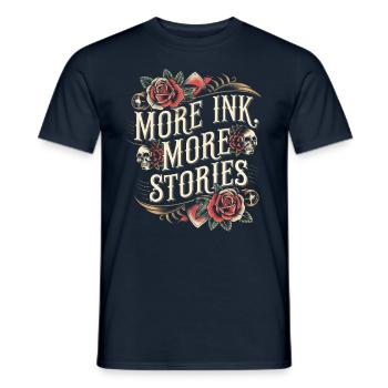 Tattoo Studio Tattoo Artist Tattoo Ideen - Männer T-Shirt - Navy - Vorne - AI Model Male 178 light (178cm)