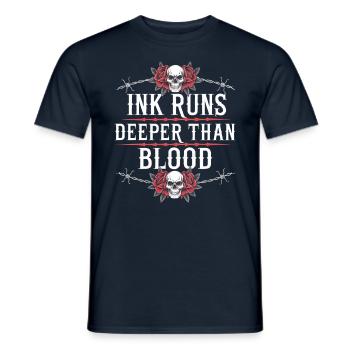 Tattoo Studio Tattoo Artist Tattoo Ideas - Men's T-Shirt - navy - Front - AI Model Male 178 light (178cm)