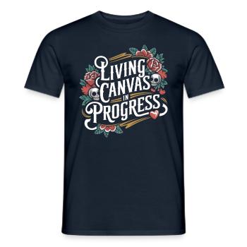 Tattoo Studio Tattoo Artist Tattoo Ideen - Männer T-Shirt - Navy - Vorne - AI Model Male 178 light (178cm)