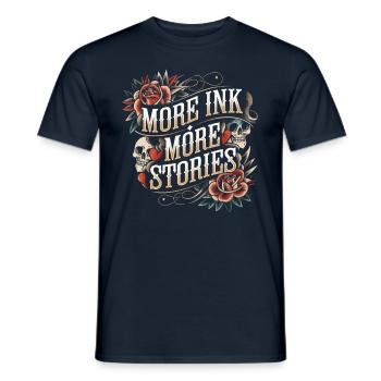 Tattoo Studio Tattoo Artist Tattoo Ideas - Men's T-Shirt - navy - Front - AI Model Male 178 light (178cm)
