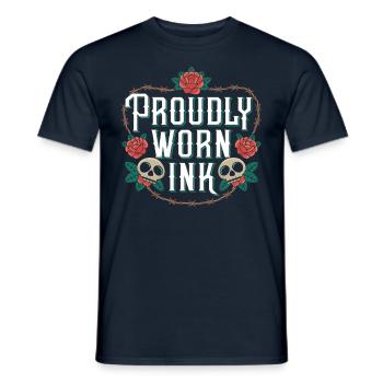 Tattoo Studio Tattoo Artist Tattoo Ideen - Männer T-Shirt - Navy - Vorne - AI Model Male 178 light (178cm)