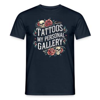 Tattoo Studio Tattoo Artist Tattoo Ideen - Männer T-Shirt - Navy - Vorne - AI Model Male 178 light (178cm)