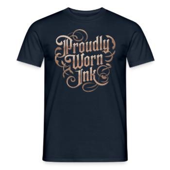 Tattoo Studio Tattoo Artist Tattoo Ideen - Männer T-Shirt - Navy - Vorne - AI Model Male 178 light (178cm)