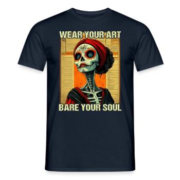 Tattoo Studio Tattoo Artist Tattoo Ideen - Männer T-Shirt - Navy - Vorne - AI Model Male 178 light (178cm)