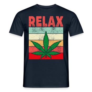 RELAX - T-shirt homme - marine - Devant - AI Model Male 178 light (178cm)