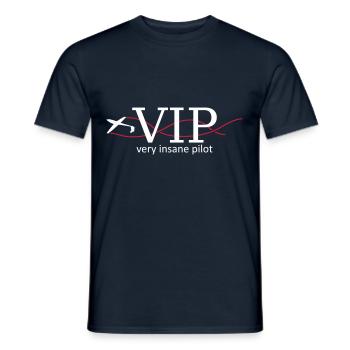VIP pilot glider pilot gliding - Men's T-Shirt - navy - Front - AI Model Male 178 light (178cm)