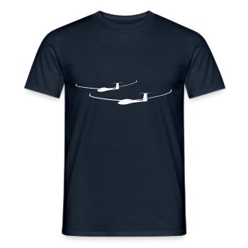 Team Segelflugzeug Segelflieger gleiten Tshirt - Men's T-Shirt - navy - Front - AI Model Male 178 light (178cm)