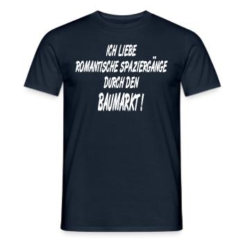 Baumarkt Romantik, Handwerker Heimwerker Spruch - Männer T-Shirt - Navy - Vorne - AI Model Male 178 light (178cm)