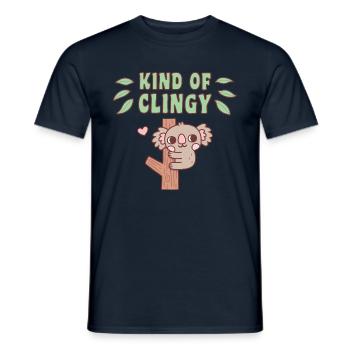 Mignon Koala sur l’arbre Genre de collant Drôle - T-shirt homme - marine - Devant - AI Model Male 178 light (178cm)
