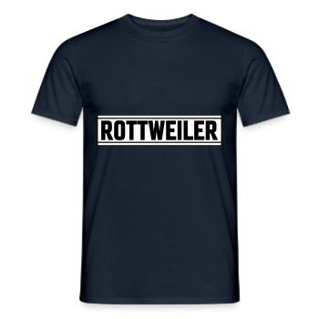 Rottweiler - Männer T-Shirt - Navy - Vorne - AI Model Male 178 light (178cm)