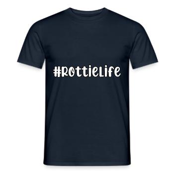 Rottielife - Men's T-Shirt - navy - Front - AI Model Male 178 light (178cm)