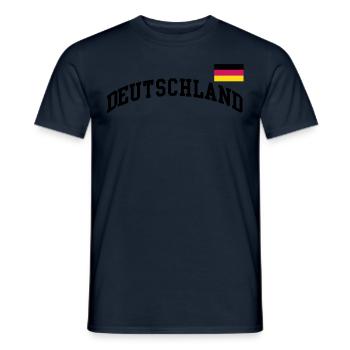 Germany flag - Germany Germany soccer soccer - Men's T-Shirt - navy - Front - AI Model Male 178 light (178cm)