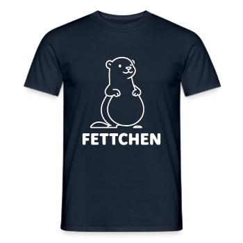 Fettes Frettchen ist ein Fettchen dickes Fretchen - Männer T-Shirt - Navy - Vorne - AI Model Male 178 light (178cm)