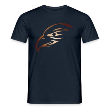 Eagle head golden eagle white-tailed eagle - Men's T-Shirt - navy - Front - AI Model Male 178 light (178cm)