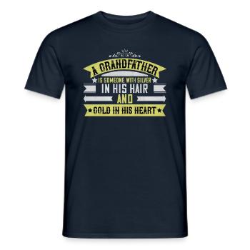 Grandfather - Men's T-Shirt - navy - Front - AI Model Male 178 light (178cm)