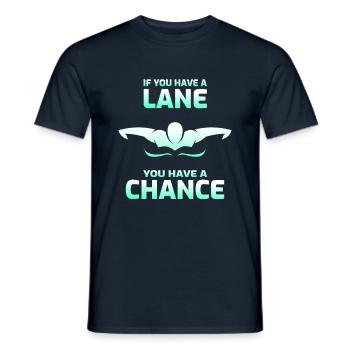 Schwimmen Schwimmen Schwimmer Geschenk - Männer T-Shirt - Navy - Vorne - AI Model Male 178 light (178cm)
