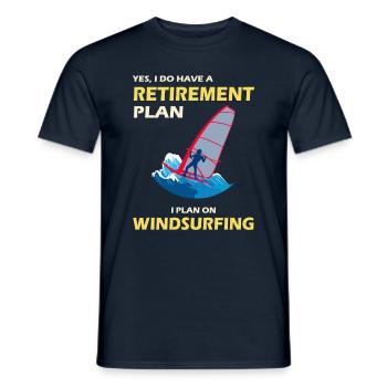Windsurfer Windsurfing Ocean Summer Gift - T-shirt homme - marine - Devant - AI Model Male 178 light (178cm)