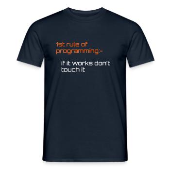 Computer Programmierer Programmierer Software Ingenieure Geschenk - Männer T-Shirt - Navy - Vorne - AI Model Male 178 light (178cm)