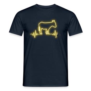 Great donkey motif for donkey friends Funny gift - Men's T-Shirt - navy - Front - AI Model Male 178 light (178cm)