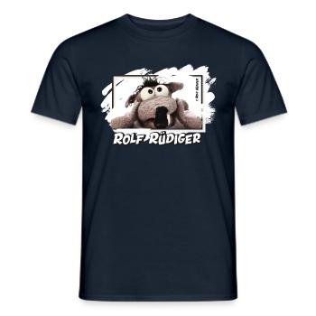 Rolf Rüdiger - Männer T-Shirt - Navy - Vorne - AI Model Male 178 light (178cm)