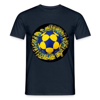 Korfball - Männer T-Shirt - Navy - Vorne - AI Model Male 178 light (178cm)