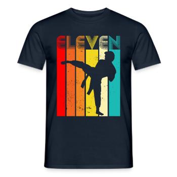 Eleven Days And Makes Fight for Freedom Sunset Mind - Men's T-Shirt - navy - Front - AI Model Male 178 light (178cm)
