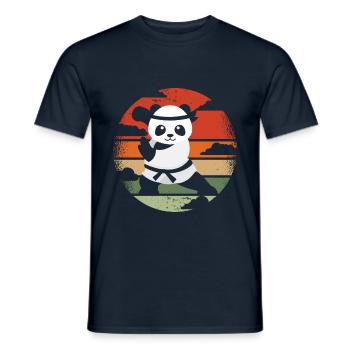Karaté Kung Fu Panda Cercle de Vie Maître Jamais - T-shirt homme - marine - Devant - AI Model Male 178 light (178cm)