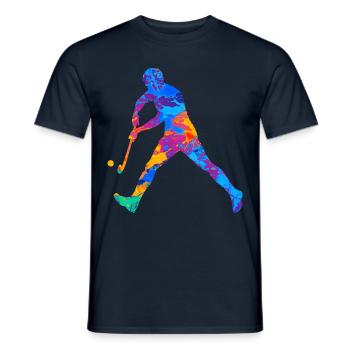 Hockey - T-shirt homme - marine - Devant - AI Model Male 178 light (178cm)