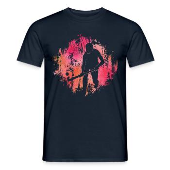 Hockey sur gazon - T-shirt homme - marine - Devant - AI Model Male 178 light (178cm)