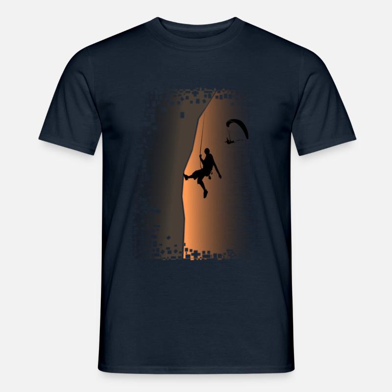 Geschenke Klettern Bouldern - Rock Climbing Klettern - Männer T-Shirt - Navy