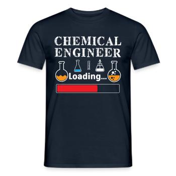 Laboratoire chimique - T-shirt homme - marine - Devant - AI Model Male 178 light (178cm)