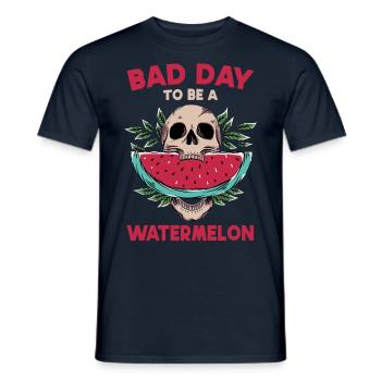 Mauvaise journée pour être une pastèque - T-shirt homme - marine - Devant - AI Model Male 178 light (178cm)