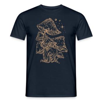 Plizesammeln Nahrungssuche Retro - Männer T-Shirt - Navy - Vorne - AI Model Male 178 light (178cm)