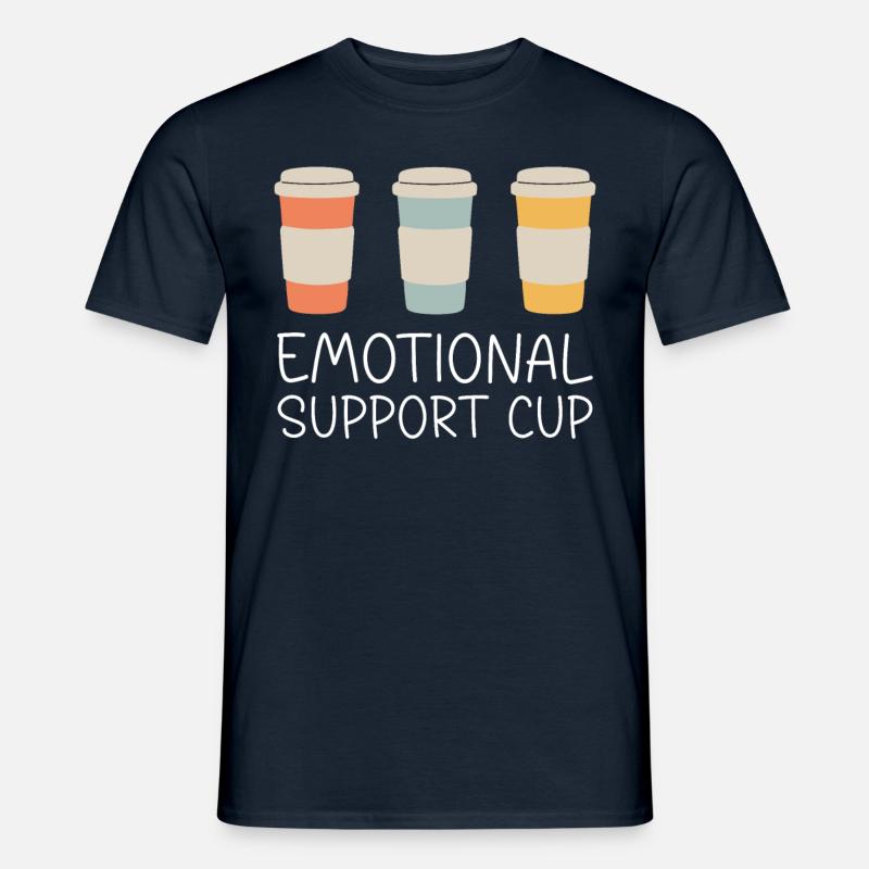 Emotional Support Cup - Men’s T-shirt - navy