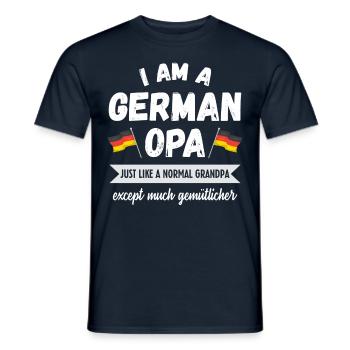 German Grandfather German Grandpa - Men's T-Shirt - navy - Front - AI Model Male 178 light (178cm)