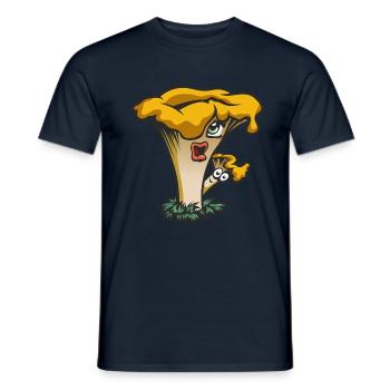 Pilz - Männer T-Shirt - Navy - Vorne - AI Model Male 178 light (178cm)