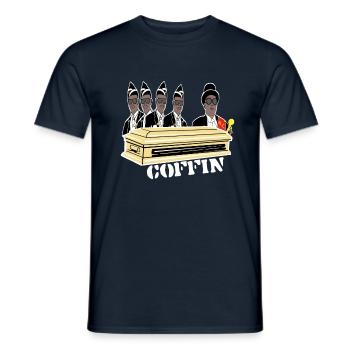 Coffin Tanz,Sarg dance,Afrika Begräbnis Song Shirt - Männer T-Shirt - Navy - Vorne - AI Model Male 178 light (178cm)