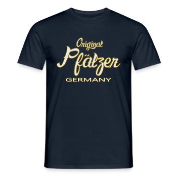Original Pfälzer Germany T Shirt - Männer T-Shirt - Navy - Vorne - AI Model Male 178 light (178cm)