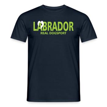 Labrador dogs love saying - Men's T-Shirt - navy - Front - AI Model Male 178 light (178cm)