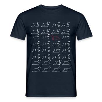 mice - Men's T-Shirt - navy - Front - AI Model Male 178 light (178cm)