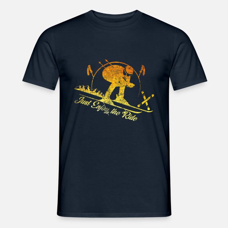 Skifahrer - Männer T-Shirt - Navy