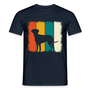 Labrador Retro - Men's T-Shirt - navy - Front - AI Model Male 178 light (178cm)